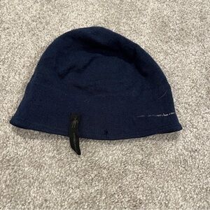 Smartwool Men's Merino Wool Beanie Hat Navy Blue Knit Cuffed‎ Warm Winter
